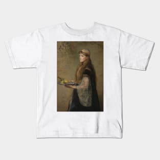 The Captive by John Everett Millais Kids T-Shirt